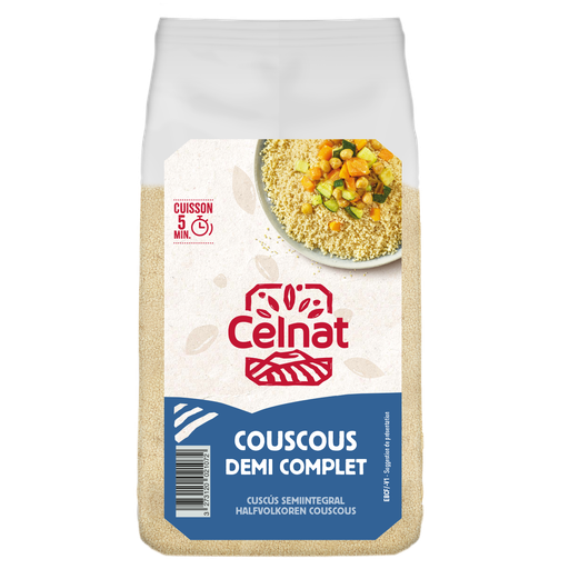 [CE40140031] Couscous demi-complet BIO 1kg — Carton de 6 pces
