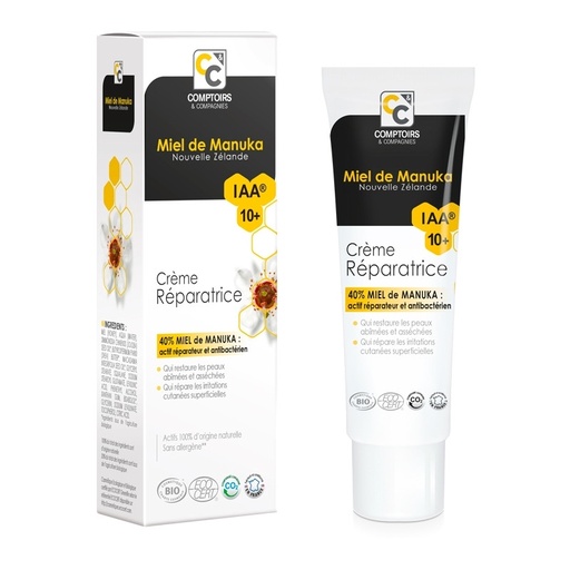[CECCRM10] Crème réparatrice 40% Manuka BIO 3 x 40 ml