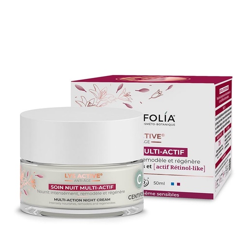 [CEN29012] Soin nuit multi actif lys active BIO 50 ml — Carton de 6 pces