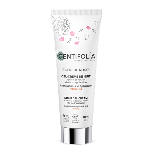 [CEN3042] Gel crème de nuit Eclat de rose® BIO 70 ml — Carton de 6 pces