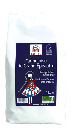 [CE4007006] Farine bise de grand épeautre BIO 1kg
