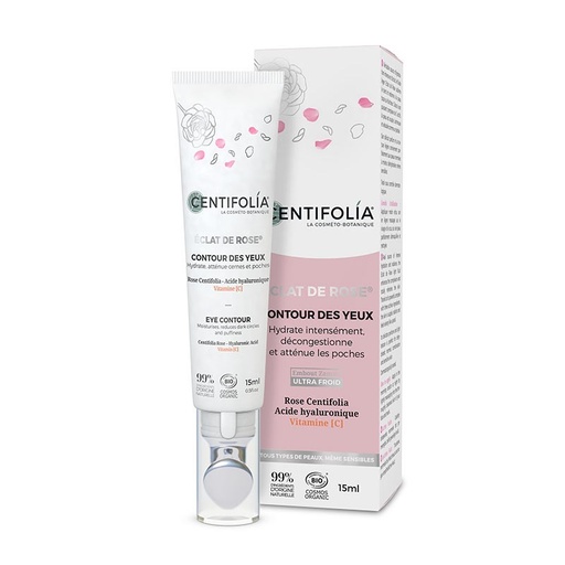 [CEN5453] Contour des yeux Eclat de rose® BIO 15ml — Carton de 6 pces