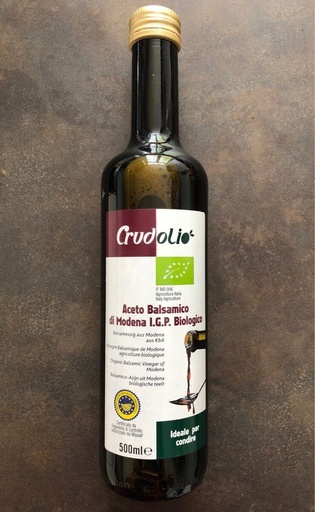 [CRU0500] Vinaigre balsamique Modena IGP BIO 500 ml — Carton de 12 pces