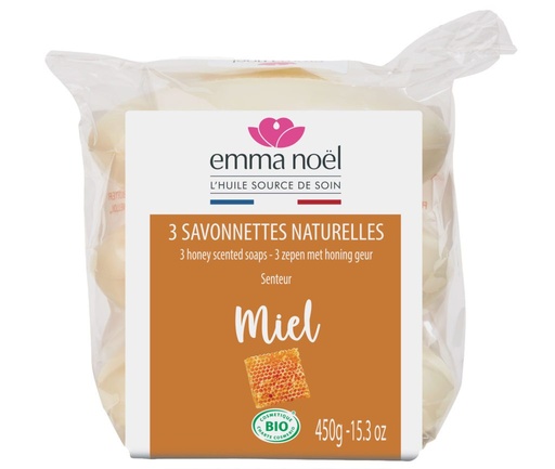 [EMI5602013] Savonnette miel BIO 6 x (3x150g) 