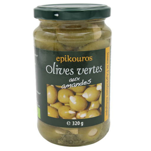 [EPI4160] Olives vertes farcies à l'ail BIO 6 x 340 ml