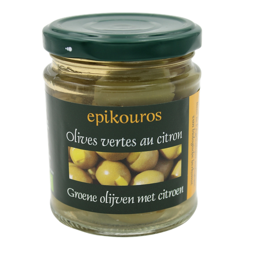 [EPI4180] Olives vertes farcies aux citron BIO 6 x 212 ml
