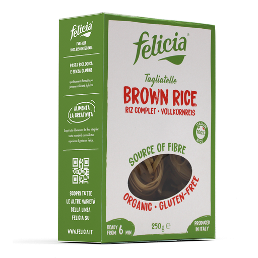 [FEL408] Tagliatelle de riz complet BIO 250 gr — Carton de 8 pces