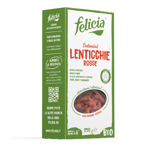 [FEL502] Sedanini de lentilles corail BIO 12 x 250 gr