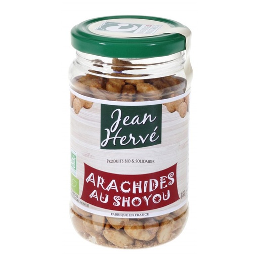 [HER6503026] Cacahuètes toastées assaisonnées au shoyou BIO 6 x 180 gr