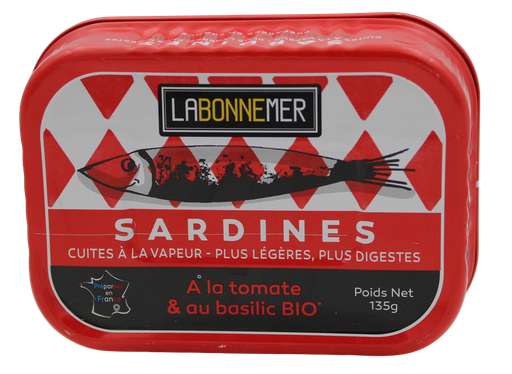 [LBM012] Sardines tomate et basilic BIO 12 x 135 gr