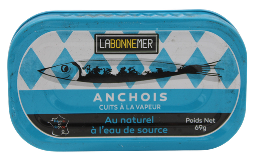 [LBM063] Anchois au naturel Eau source BIO 23 x 69 gr