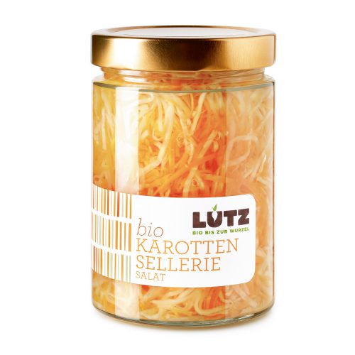 [LU055] Salade de carotte et céléri bocal BIO 580 ml — Carton de 9 pces