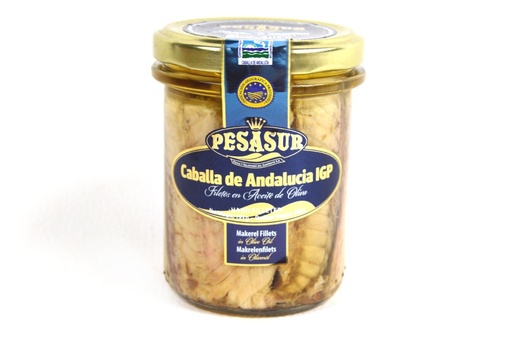 [PES2000] Filet de maquereau à l'huile d'olive BIO  12 x 195 gr