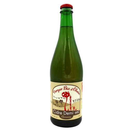 [VER0001] Cidre 1/2 sec d'Ohain  BIO 6 x 75 cl