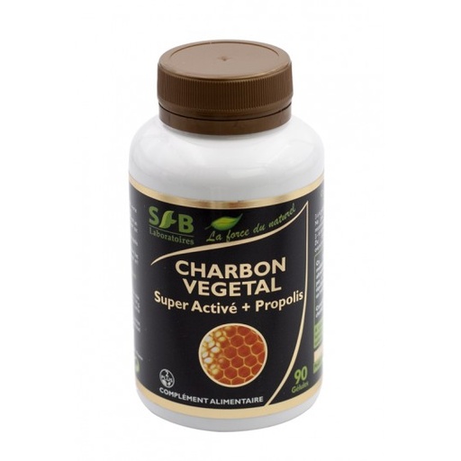 [DE3058-3] Charbon végétal super active + propolis 3 x 90 gél.