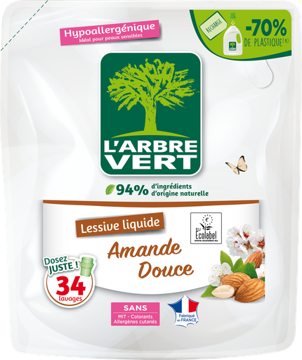 [AV30565] Recharge lessive liquide amande douce 6 x 1,53 L