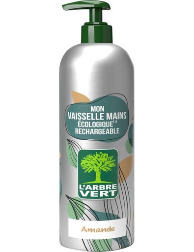 [AV30586] Liquide vaisselle Mains Amande Flacon en aluminium réutilisable 6 x 490 ml