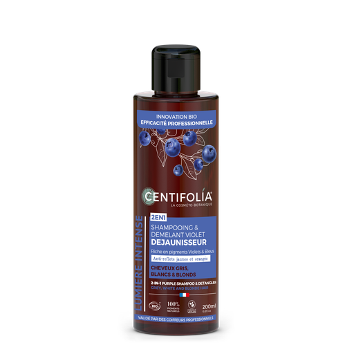[CEN030558] 2en1 Shampooing & démêlant violet déjaunisseur - cheveux gris, blanc et blond 6 x 200ml