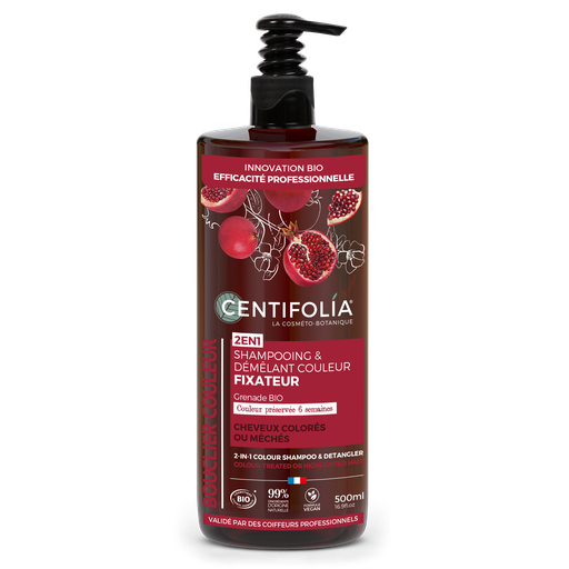 [CEN030888] Shampooing & démélant couleur 2 en 1 - cheveux colorés ou mèches 6 x 500ml