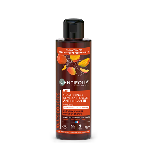 [CEN030891] Shampooing & démêlant boucles 2en1 - cheveux bouclés, frisés et crépus 200ml — Carton de 6 pces