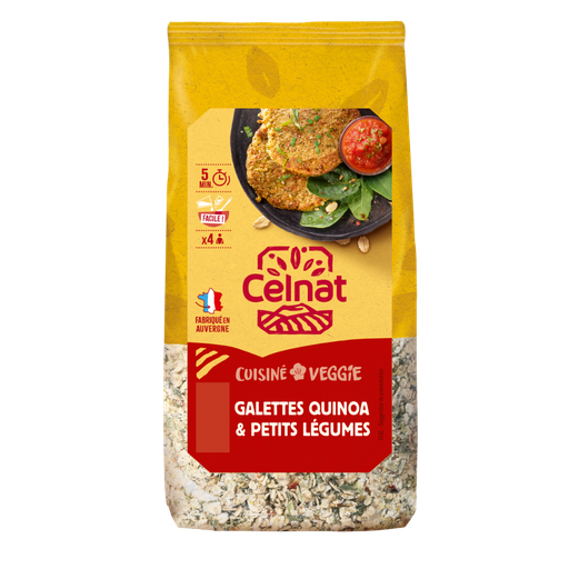 [CE4014104] Galettes quinoa et petits légumes BIO 8 x 200 gr