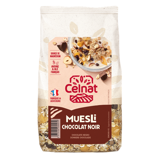 [CE4013011] Muesli chocolat noir BIO 375 gr — Carton de 6 pces