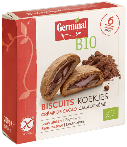 [GE5407] Biscuit fourré cacao sans gluten BIO 10 x 200 g