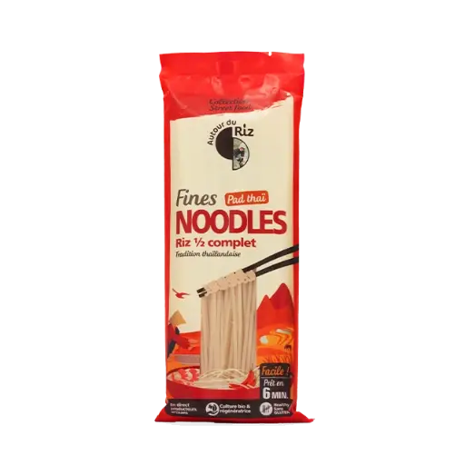 [AUT3006] Noodles fines de riz ½ complet BIO 170 gr — Carton de 12 pces