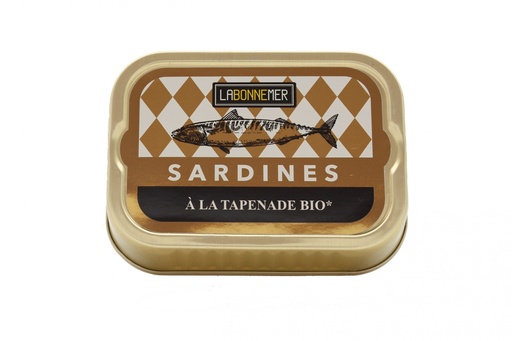[LBM017] Sardines à la tapenade noire BIO 18 x 115 gr