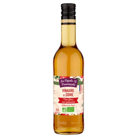 [SAU105020] Vinaigre de Cidre non filtré BIO 6 x 50 cl