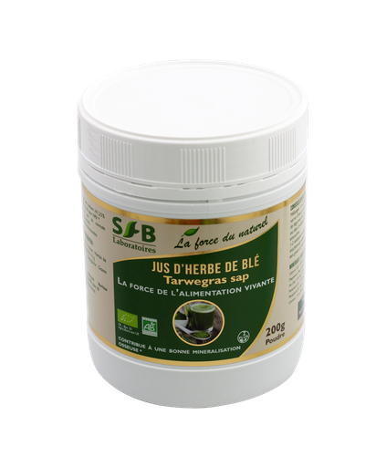 [DE95111-3] Jus d'herbe de blé en poudre BIO 3 x 200 gr