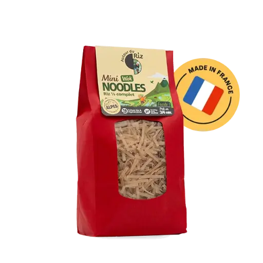 [AUT1105] Mini Wok Noodles de riz 1/2 complet BIO 6 x 600gr 