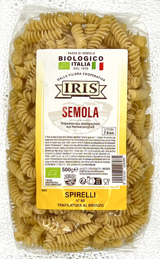 [IRI2501020] Spirelli blanc BIO 12 x 500 gr