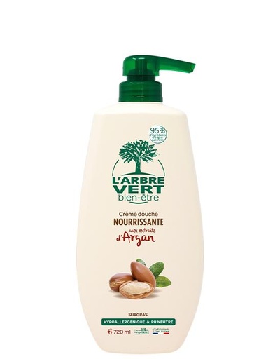 [AV400538] Crème douche Nourrissant aux extraits d'Argan 6 x 720 ml (nouvelle formule)