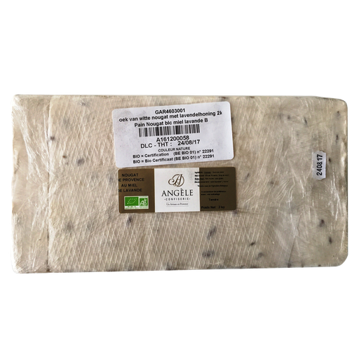 [GAR4603001] Pain de nougat blanc au miel de lavande 2 kg