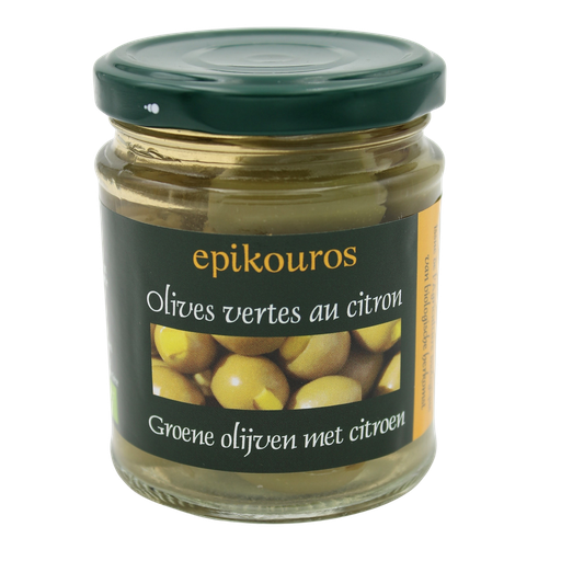 [EPI4180] Olives vertes farcies aux citron BIO 212 ml