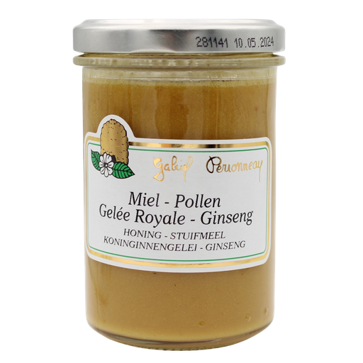 [8965078] Miel + pollen + gelée royale + ginseng NON-BIO 250 gr