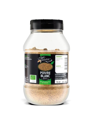 [MAS6130036] Poivre blanc moulu BIO 500gr