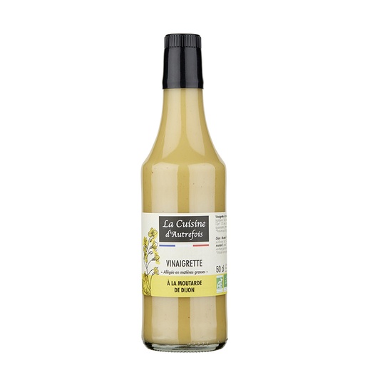 [SAU101090] Vinaigrette allégée à la moutarde de Dijon BIO 500 ml