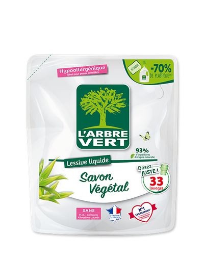 [AV29216] Recharge lessive liquide savon végétal 33 doses 1,5 L 