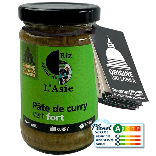 [AUT7500] Pâte de curry vert fort BIO 100 gr