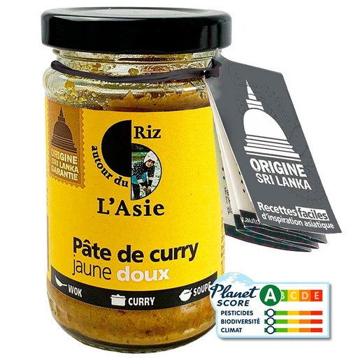 [AUT7502] Pâte de curry jaune doux BIO 100 gr