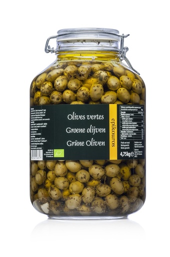 [EPI7070] Olives vertes avec noyaux BIO 4,70 kg